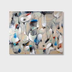 "Dig Site", Abstract Oil Painting on Canvas, Unframed, 2010s, 24x30