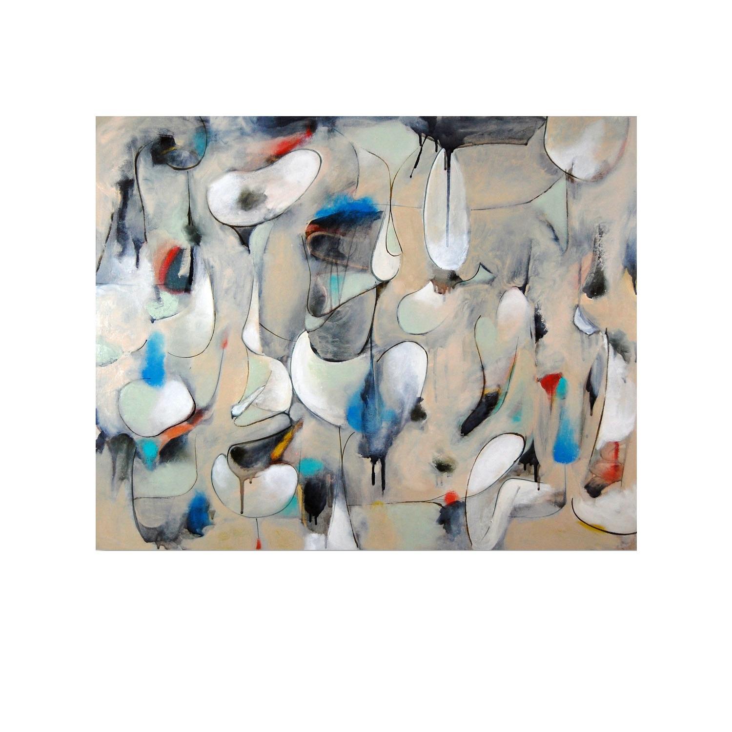 Peinture abstraite contemporaine, "Dig Site" (site de fouilles)