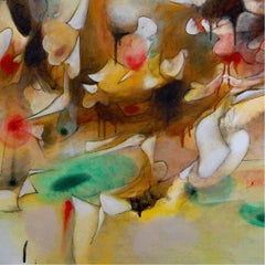 Murmurs in the Midsummer Shade: Surrealist Oil Painting, 21st Century