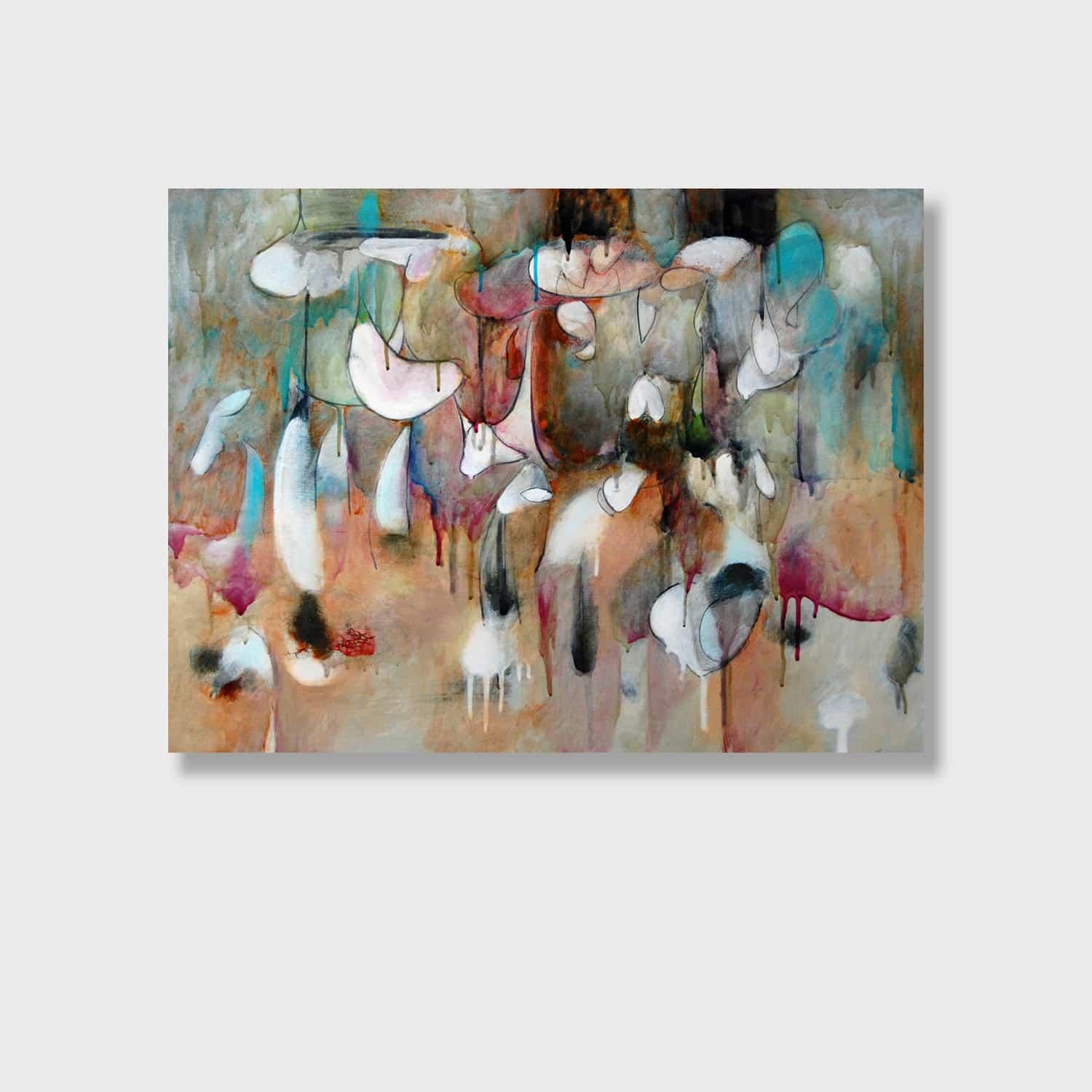 Surrealist Oil Painting on Panel "Alien Landscape 3"