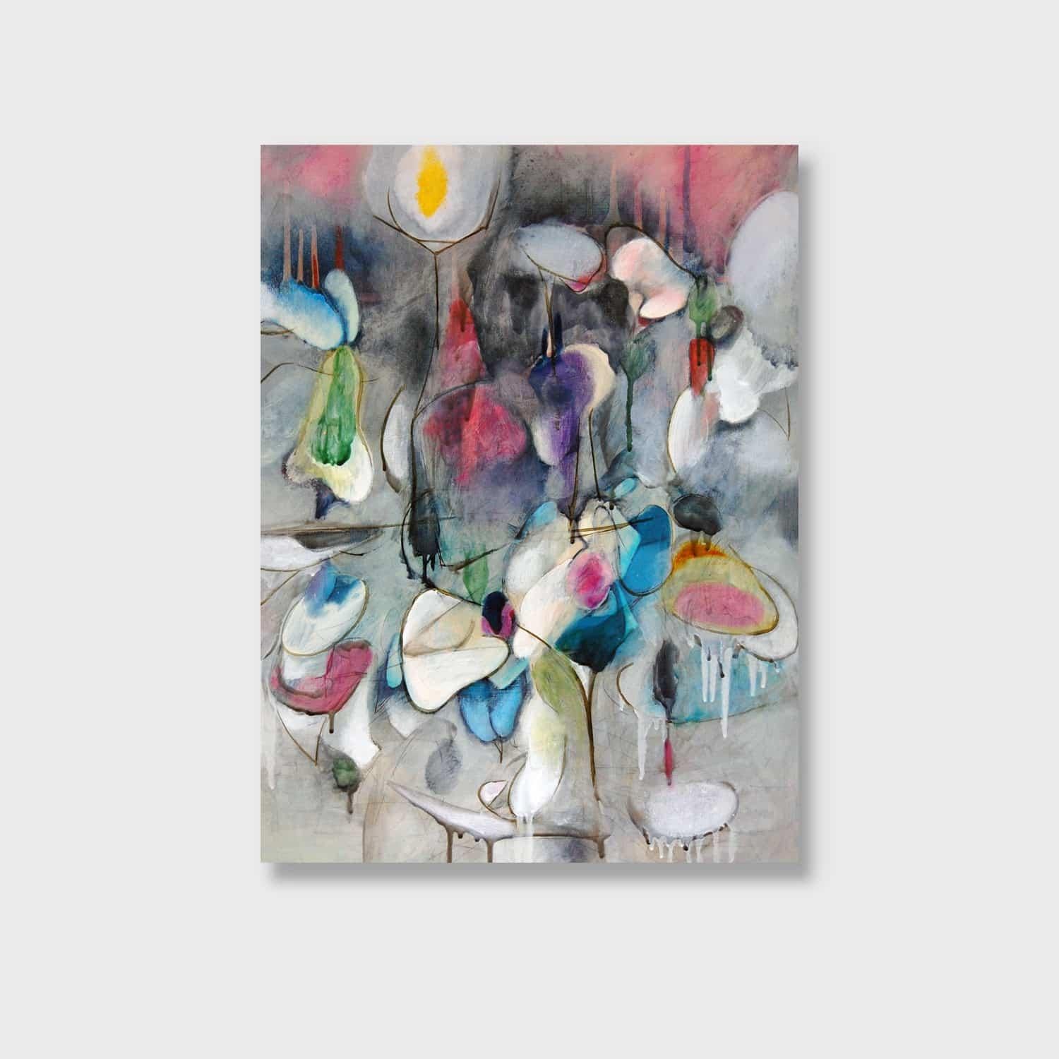 Surrealist Oil Painting on Panel "Alien Landscape 6"