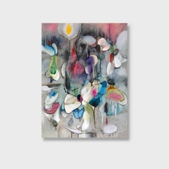 Surrealist Oil Painting on Panel "Alien Landscape 6"