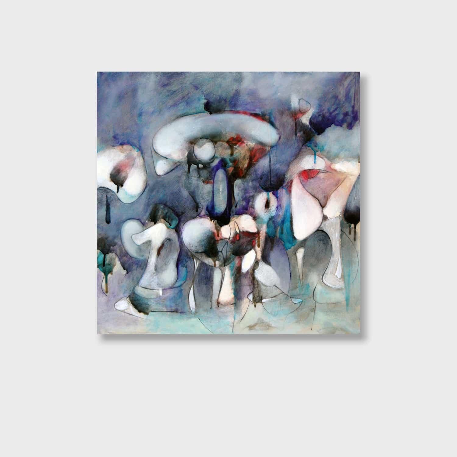 Surrealist Oil Painting on Panel "Alien Landscape 7"