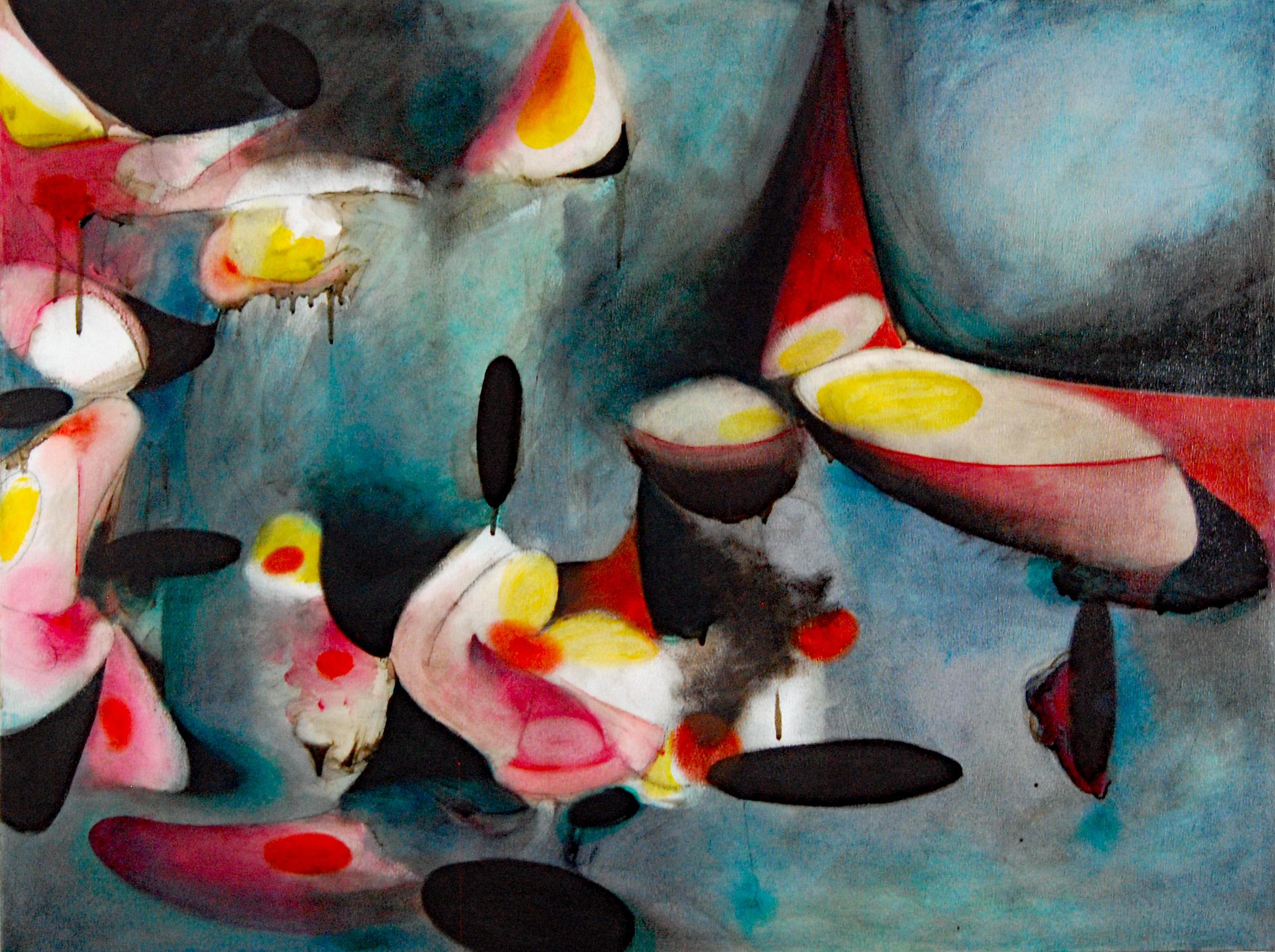 Daniel Ketelhut Abstract Painting - Surrealist Painting" In The Wake of New Life"