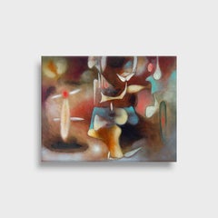 Daniel Ketelhut - Surrealist Painting on Panel "The Ritual, Variation 2" Surrealist Painting on Panel "The Ritual, Variation 2"