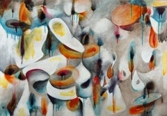 An Abstract Painting "Veiled Origins"