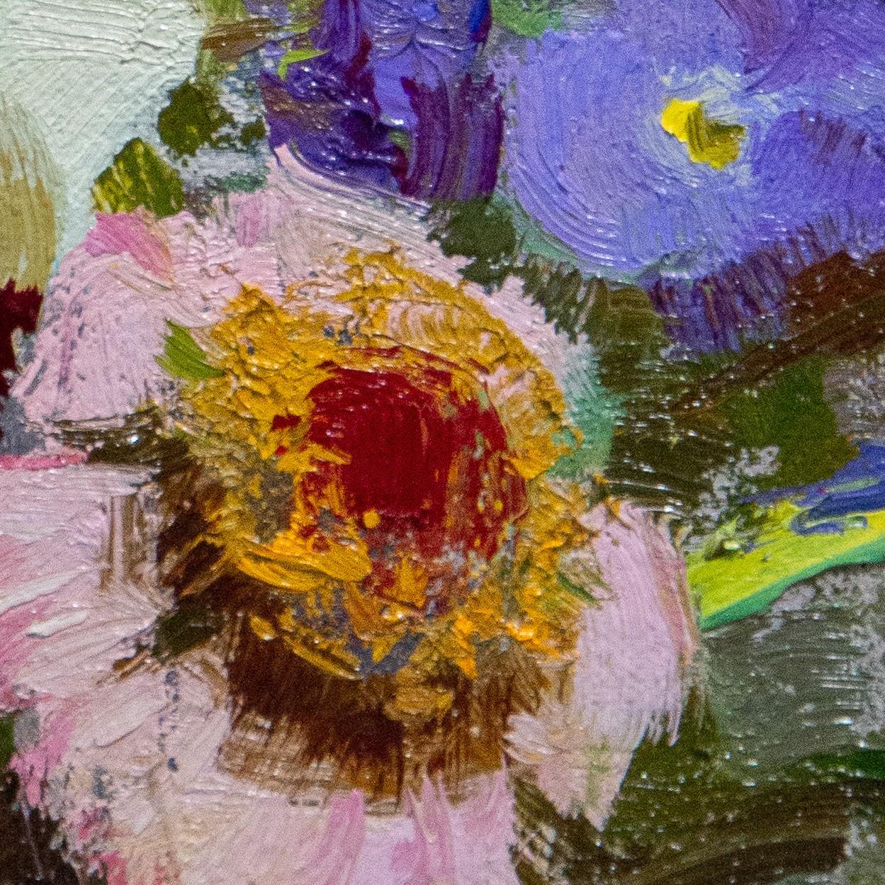 „Pansies and Berries II“, Ölgemälde im Angebot 3