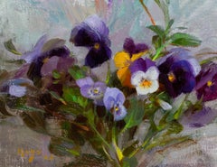 "Posey" - Impressionist Floral Still Life, Oil Painting