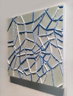 Pittura acrilica originale 'Cold Pistachio' firmata da Daniel Klewer