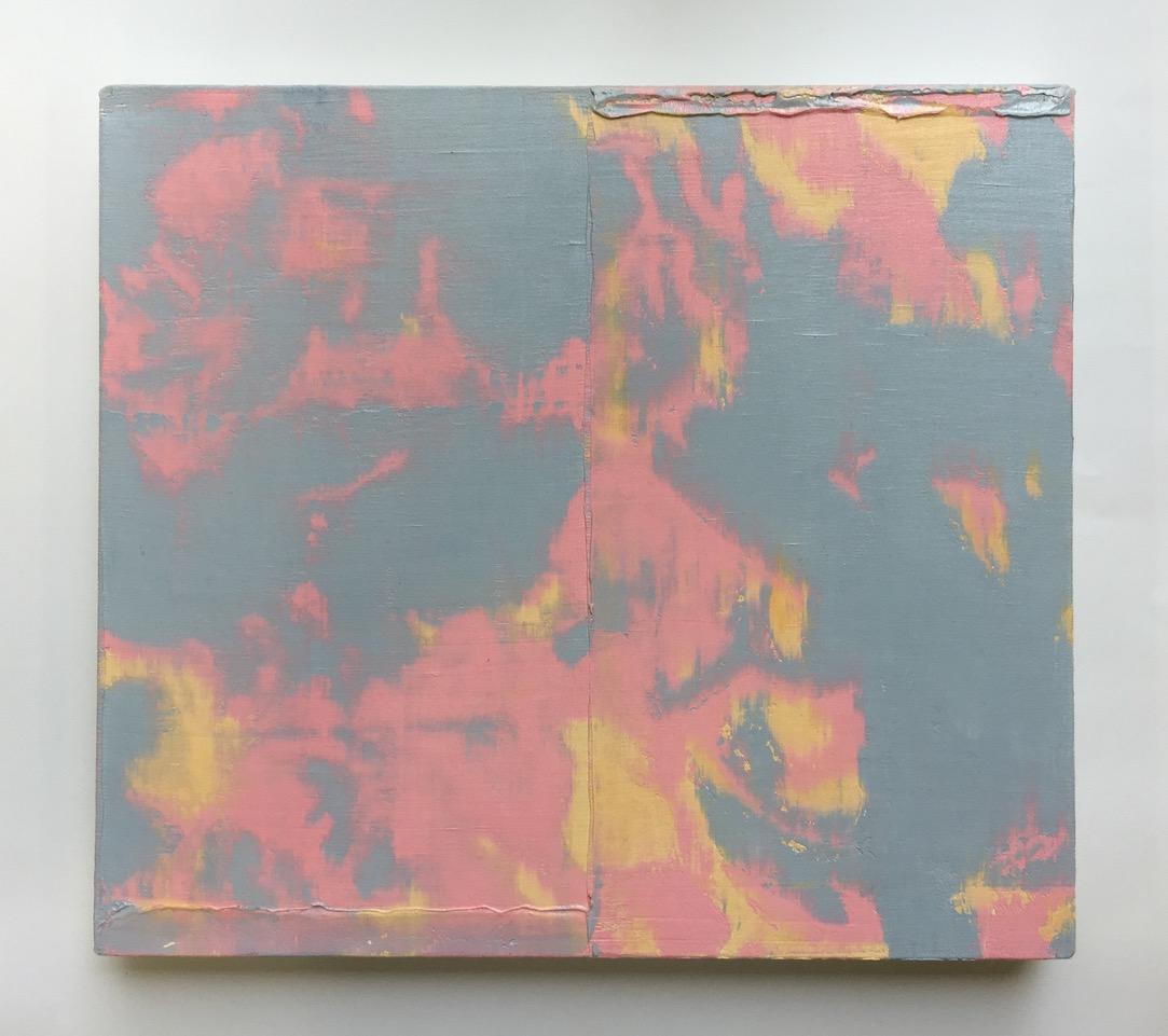 Irrationale Isolation" ist ein hervorragendes Beispiel für das Werk von Daniel Klewer, das aus seiner Serie "Botanische Abstraktionen" stammt. Seine Werke in dieser Serie folgen strengen, selbst auferlegten Regeln: Klewer malt die Komposition,