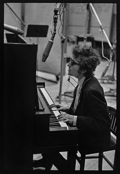 Daniel Kramer - Bob Dylan, at the Piano, Recording BIABH, 1965, Printed After