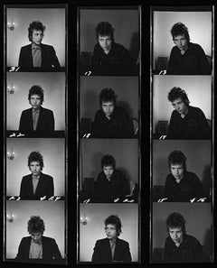 Daniel Kramer - Bob Dylan, Kopfbild-Kontaktbogen, 1965, gedruckt nach