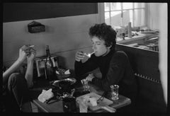 Daniel Kramer - Bob Dylan, Lighting Cigarette, Woodstock NY, 1964, Printed After