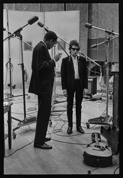 Daniel Kramer - Bob Dylan & Produzent Tom Wilson, 1965, gedruckt nach