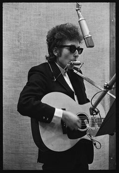 Daniel Kramer - Bob Dylan, Aufnahme von BIABH in NYC, 1965, gedruckt nach