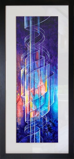 DNA beleuchtet XXIV, Gemälde, Acryl auf Aquarellpapier