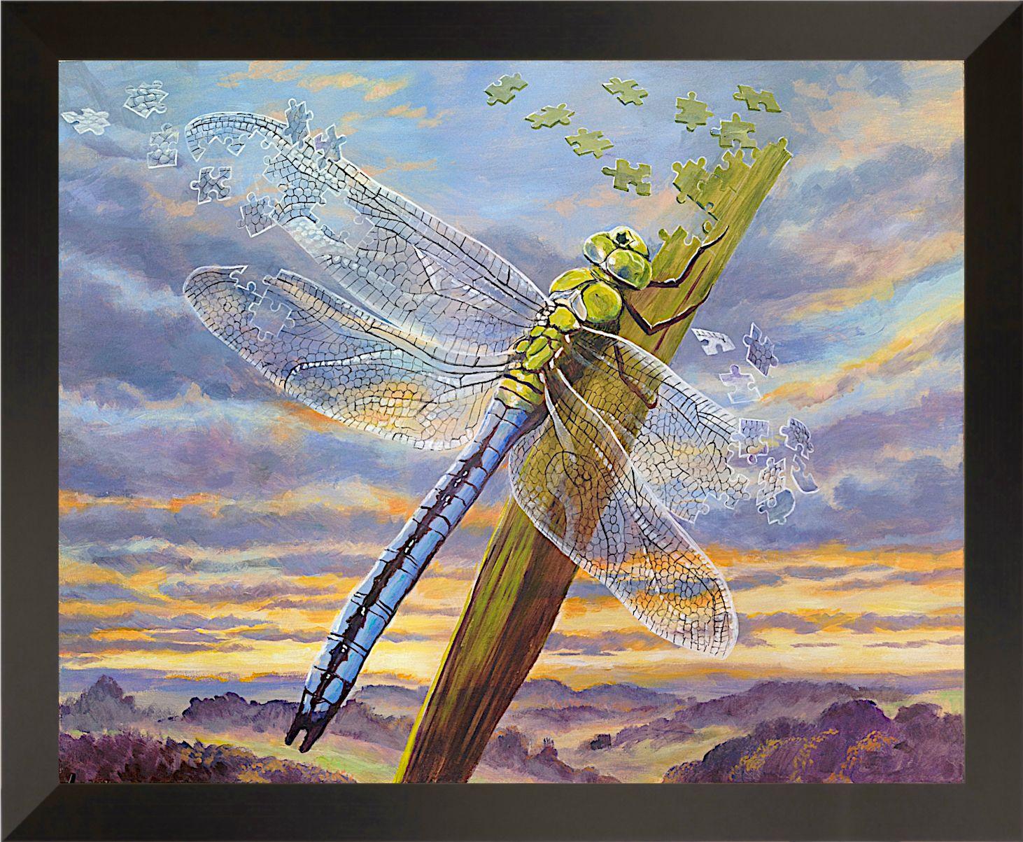 how to paint dragonflies