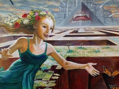 Mass Extinction 6 - En pièces détachées, Peinture, Huile sur toile