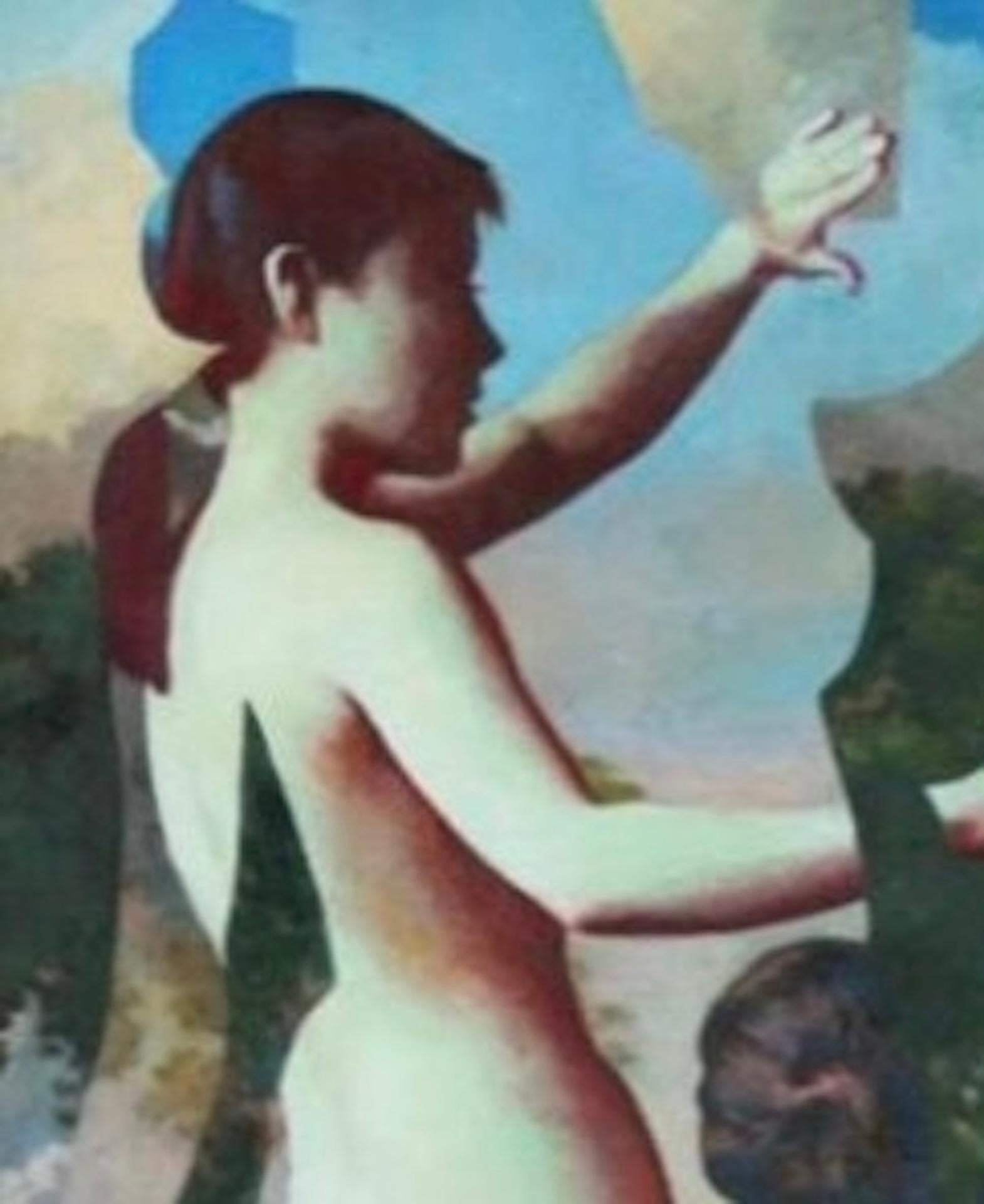 Residui di ieri, Daniel Ludwig, Pittura di nudo, Pittura ad olio originale in vendita 4