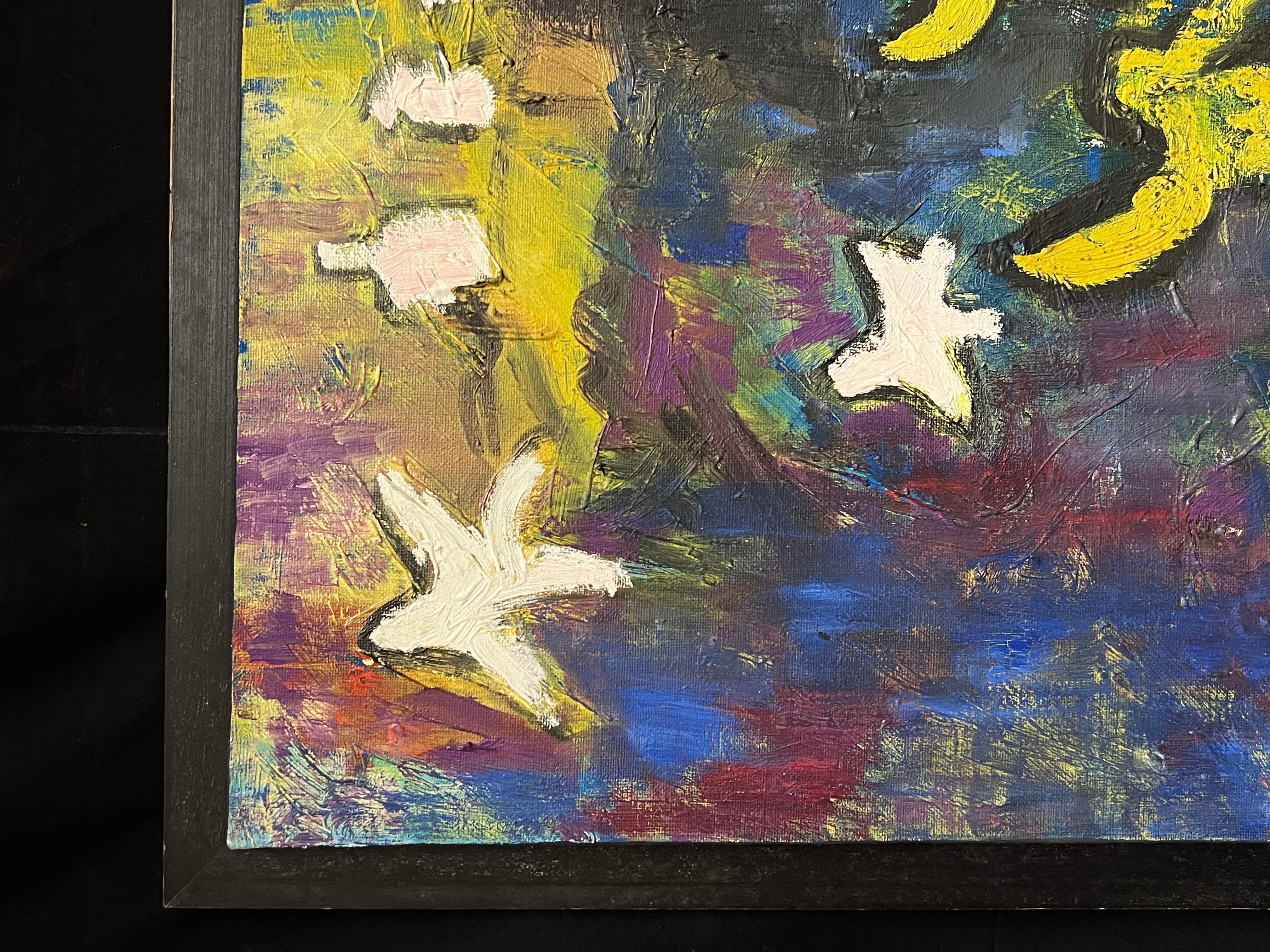 Grande quadro figurativo astratto americano del XX secolo Galleria di Parigi (a) Gallery 1