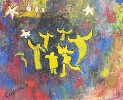Grande quadro figurativo astratto americano del XX secolo Galleria di Parigi (a) Gallery