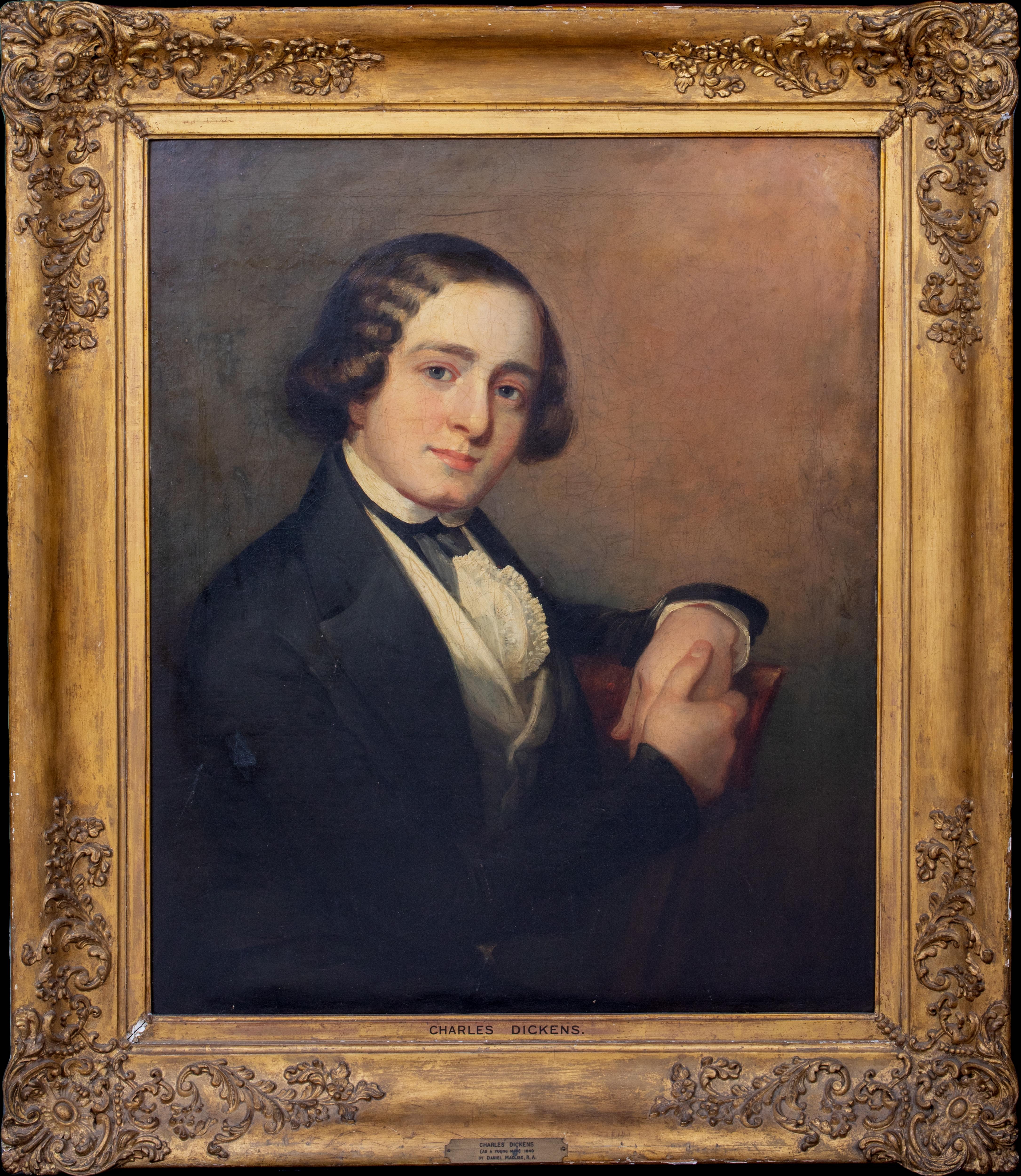 Daniel Maclise Portrait Painting - Portrait Of Charles Dickens (1812-1870), dated 1840  