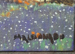 Spring Bluebonnet Pastoral Landscape with Red Barn