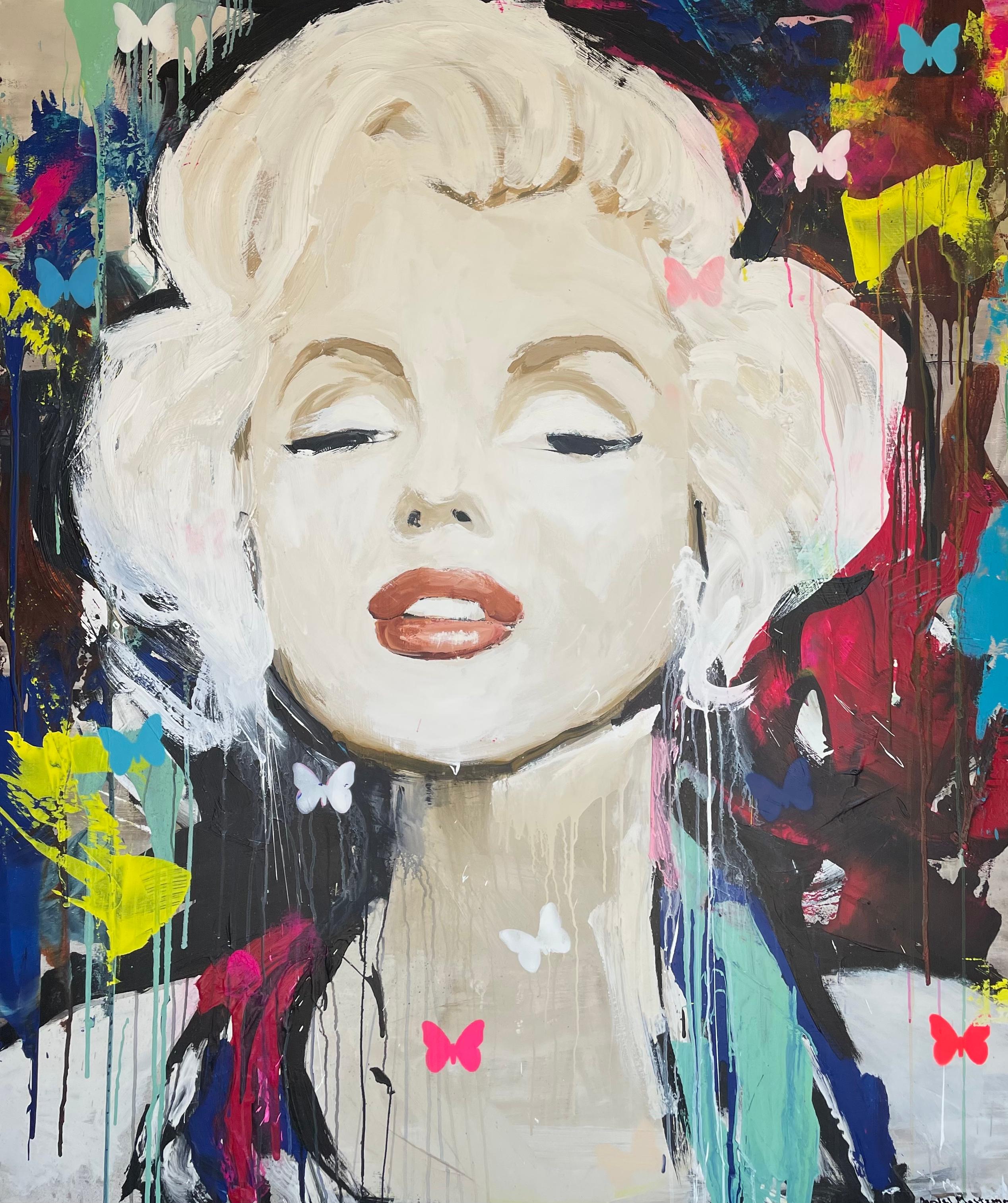 Marilyn Butterflies - Mixed Media Art by Daniel Maltzman