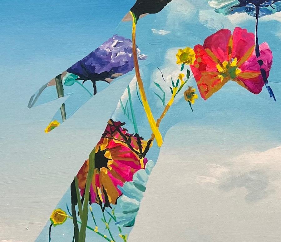 La bellezza nel cielo - Painting Contemporaneo di Daniel Maltzman