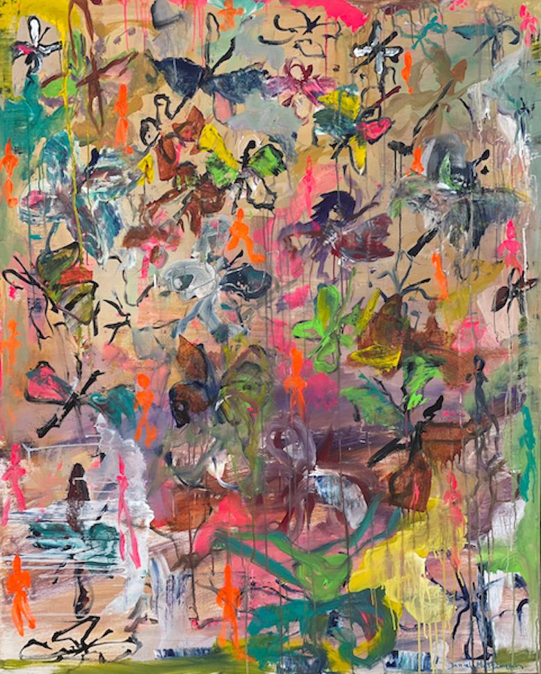 Daniel Maltzman Abstract Painting - Butterfly Abstract