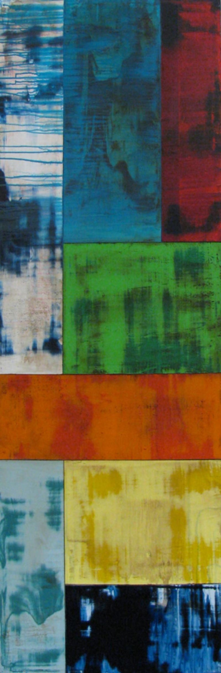Daniel Maltzman Multiple Canvases Colorful Representational