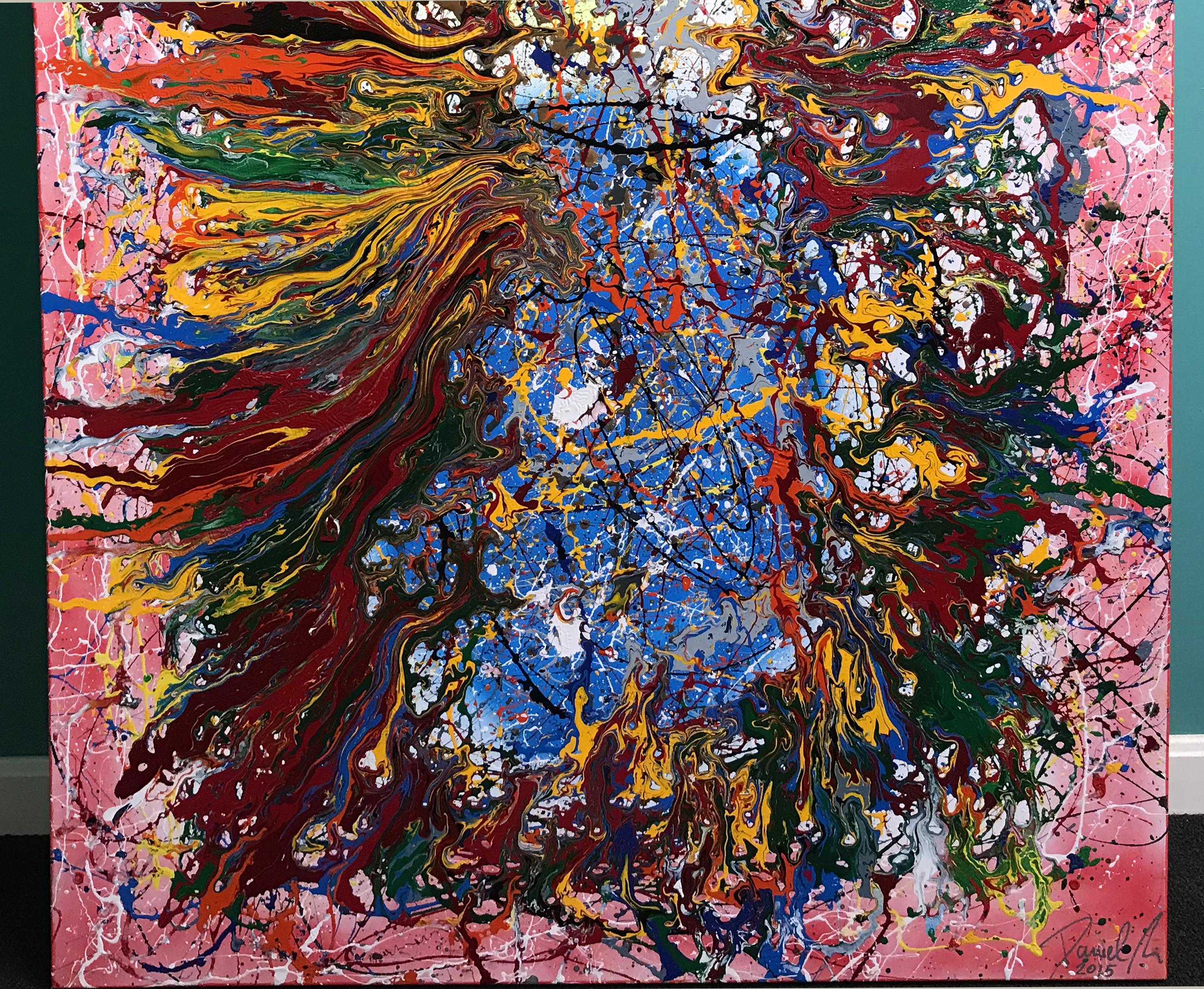 Conocimiento - Abstract Painting Marrone di Daniel Marin
