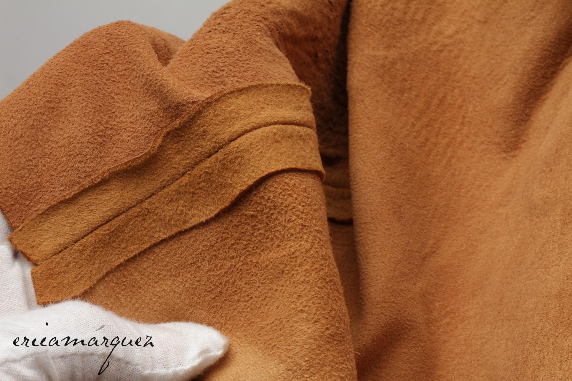 DANIEL MIEXEL, Haute Couture, Carmel Suede Feels Like Butter, Camicia con frange in vendita 8