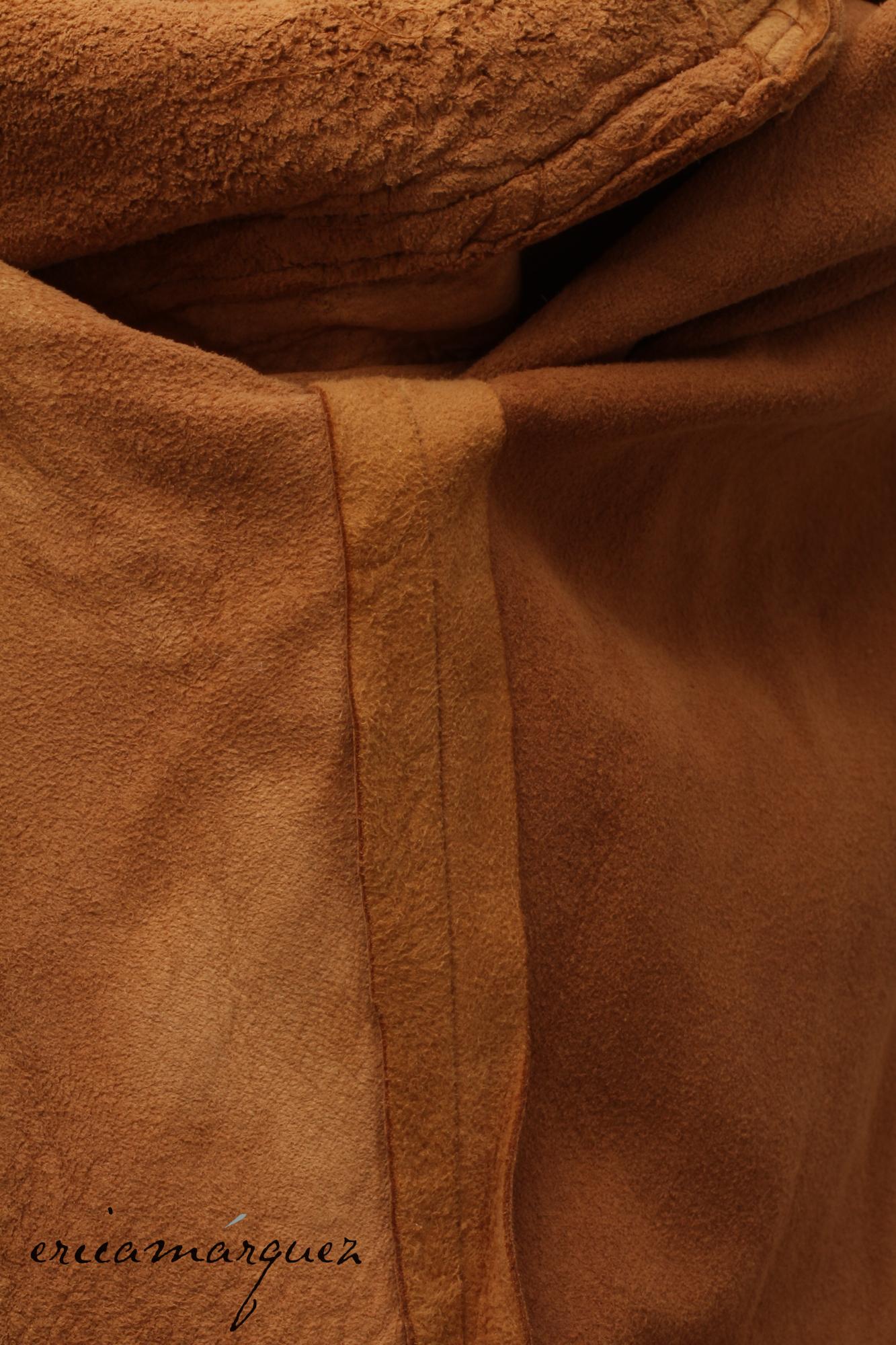 DANIEL MIEXEL, Haute Couture, Carmel Suede Feels Like Butter, Camicia con frange in vendita 9