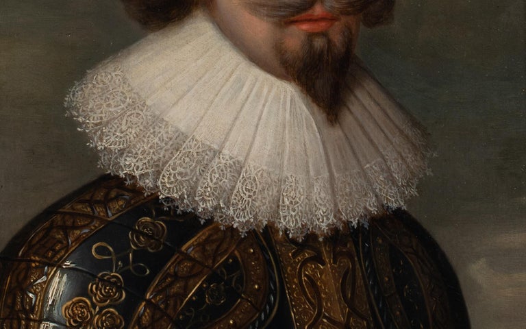 Portrait King Charles I Of England, 17th Century  Studio of Daniel MYTENS (1590- For Sale 3
