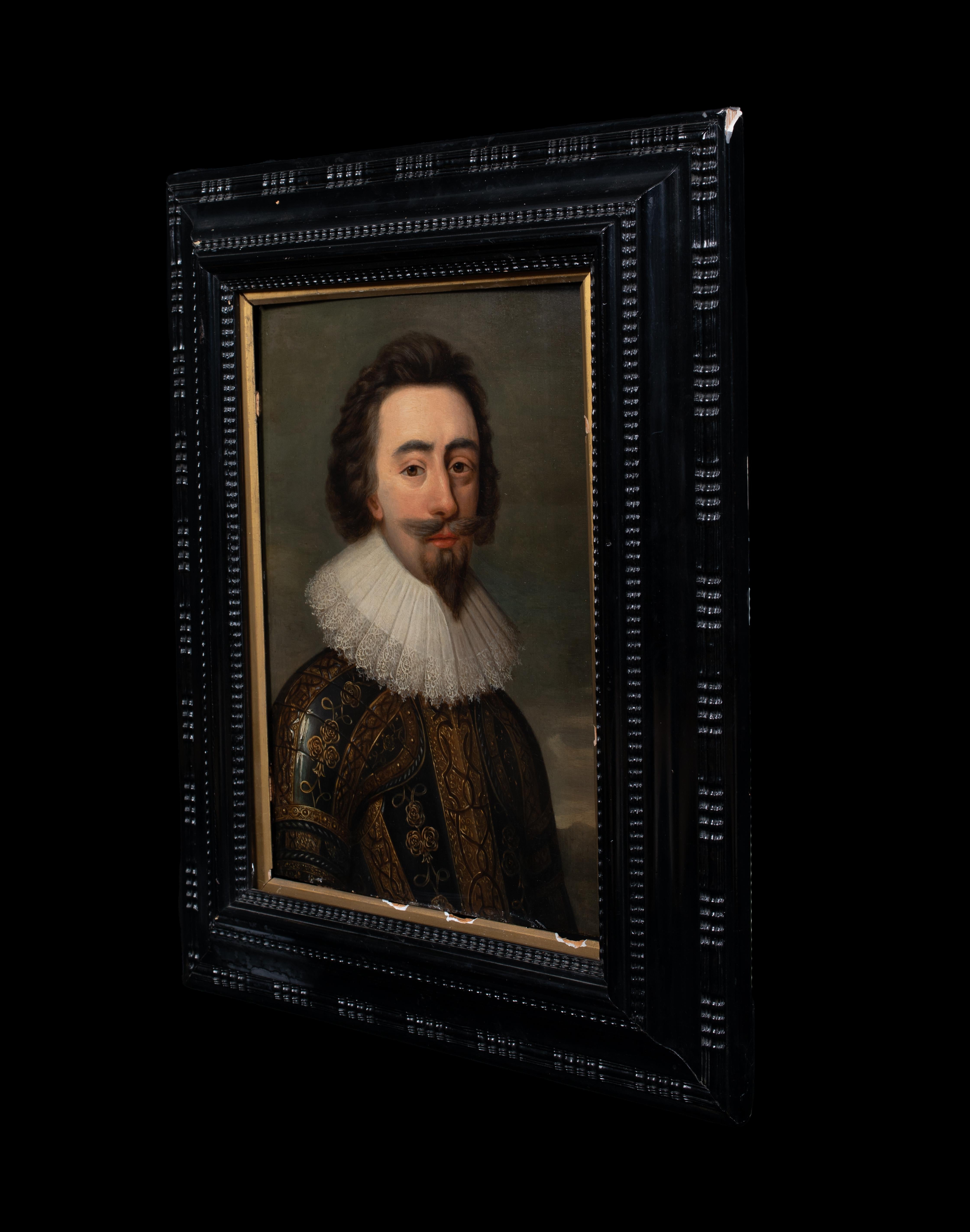 Portrait du roi Charles Ier d'Angleterre, 17ème siècle  Studio de Daniel MYTENS (1590- 6