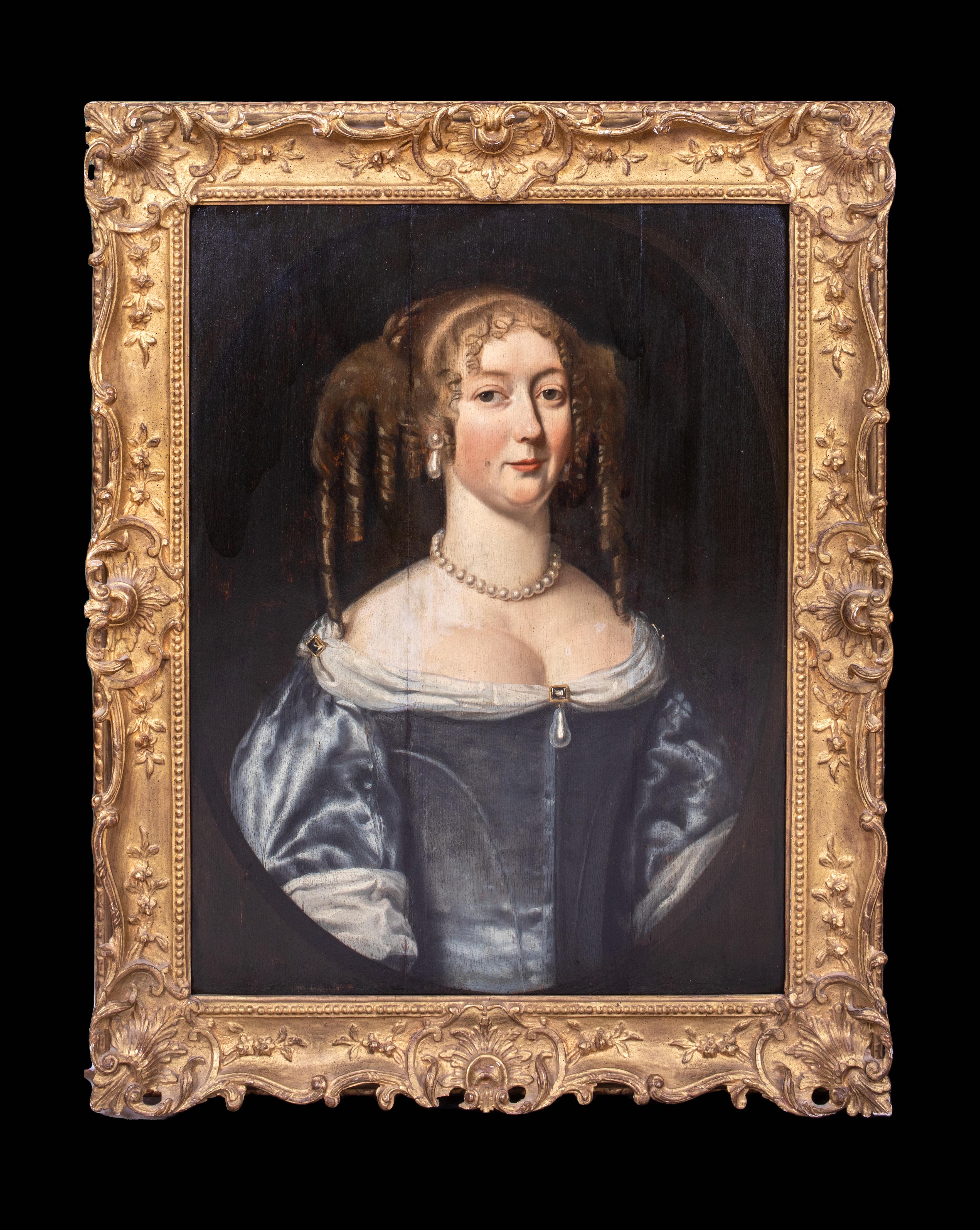 Portrait Of Elizabeth Percy, Countess of Northumberland (1646-1690) 17th Century - Painting by Daniel Mytens