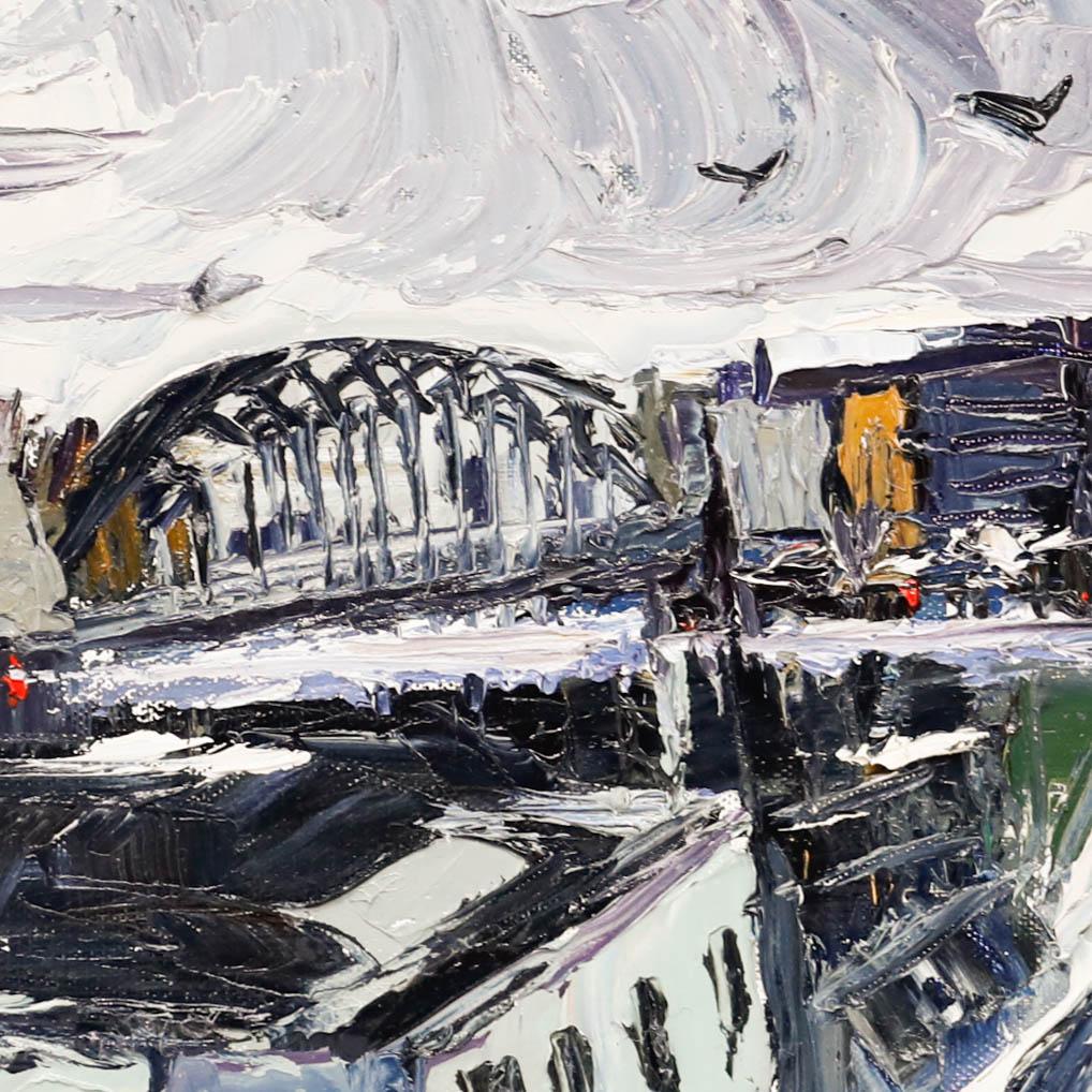 Daniel Nichols - Öl des 20. Jahrhunderts, Middlesbrough im Angebot 2