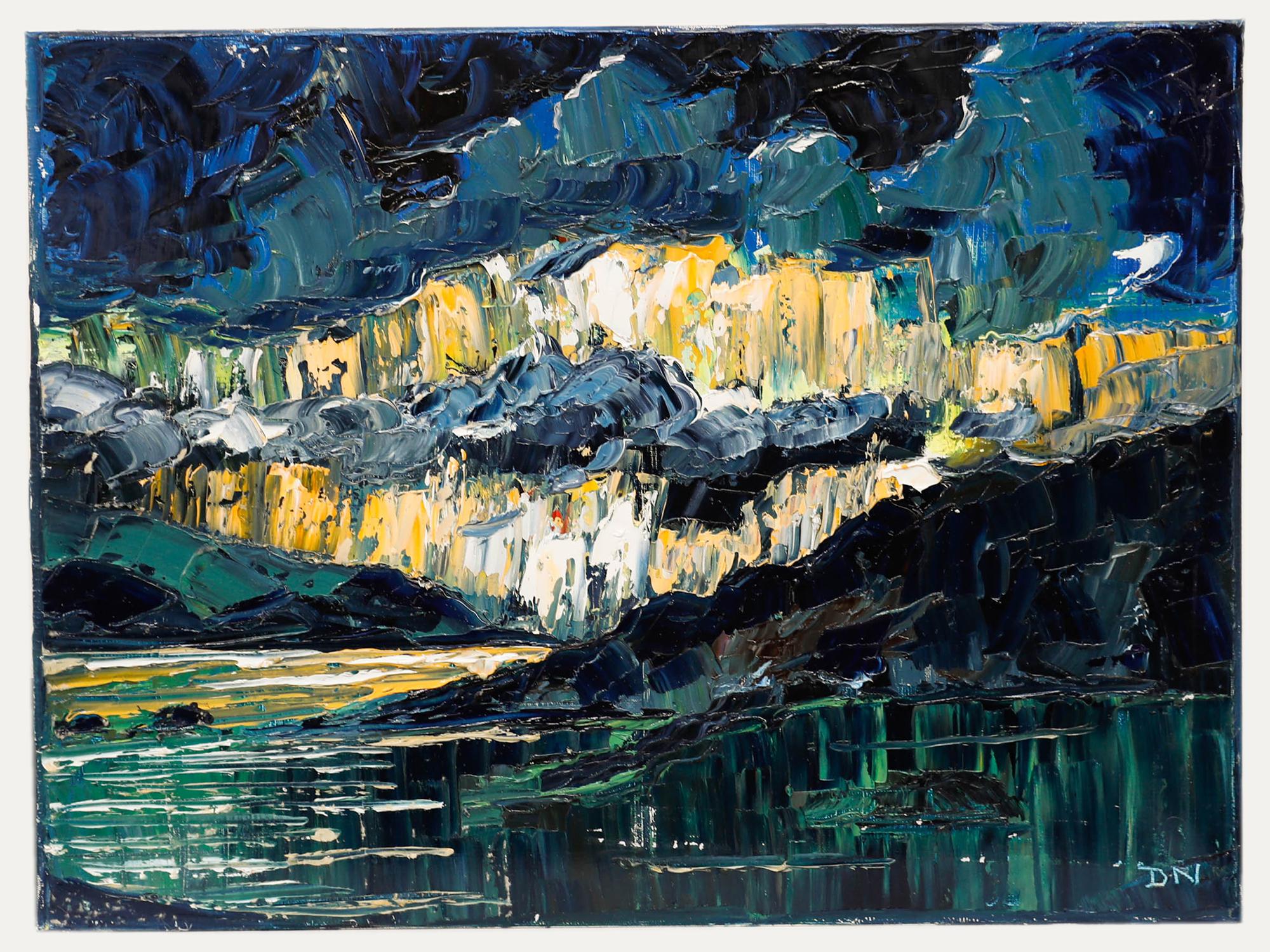 Daniel Nichols - Olio del XX secolo, Loch scozzese in vendita 1