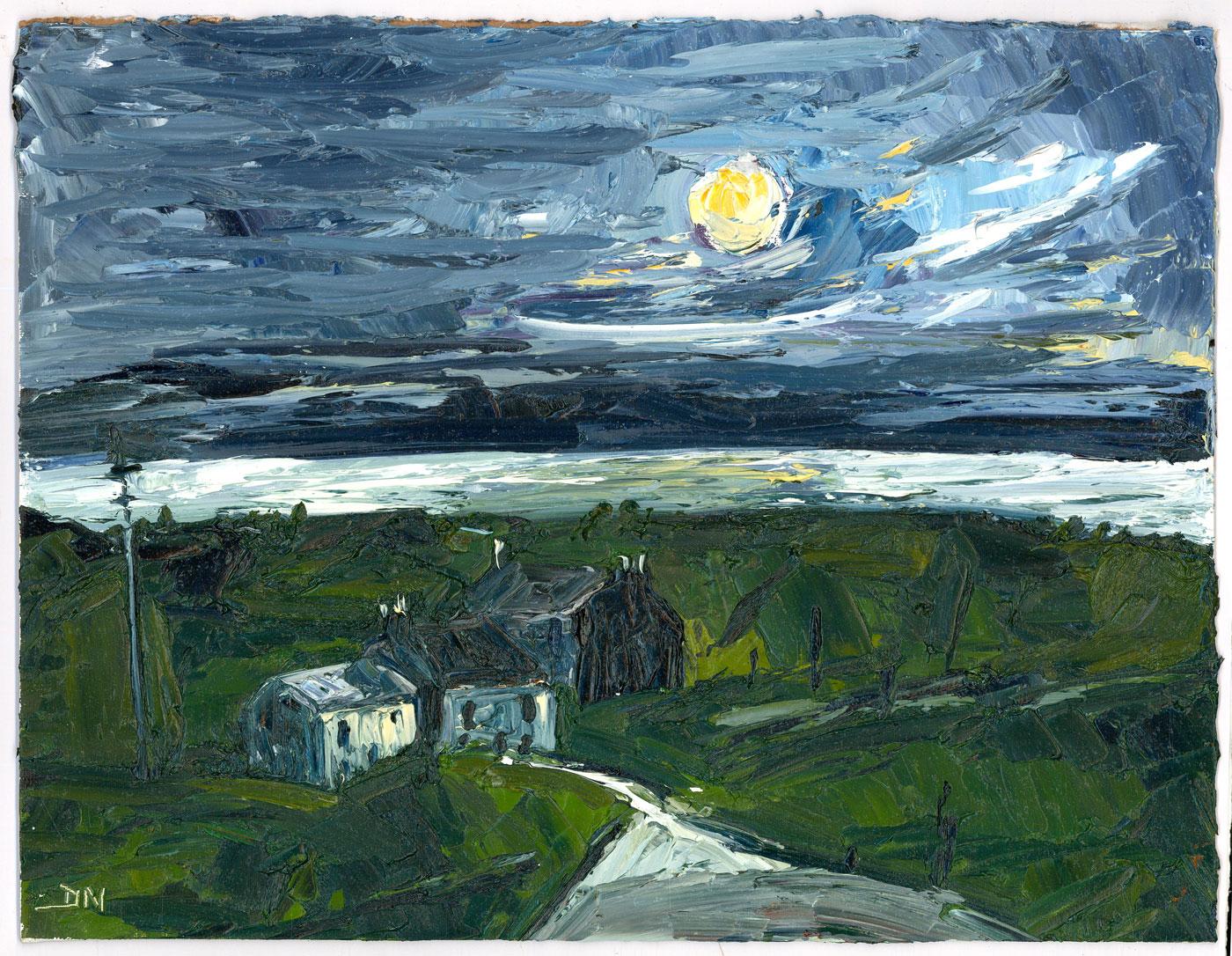 Daniel Nichols After Kyffin Williams - Contemporary Oil, I Can See The Sea For Sale 1
