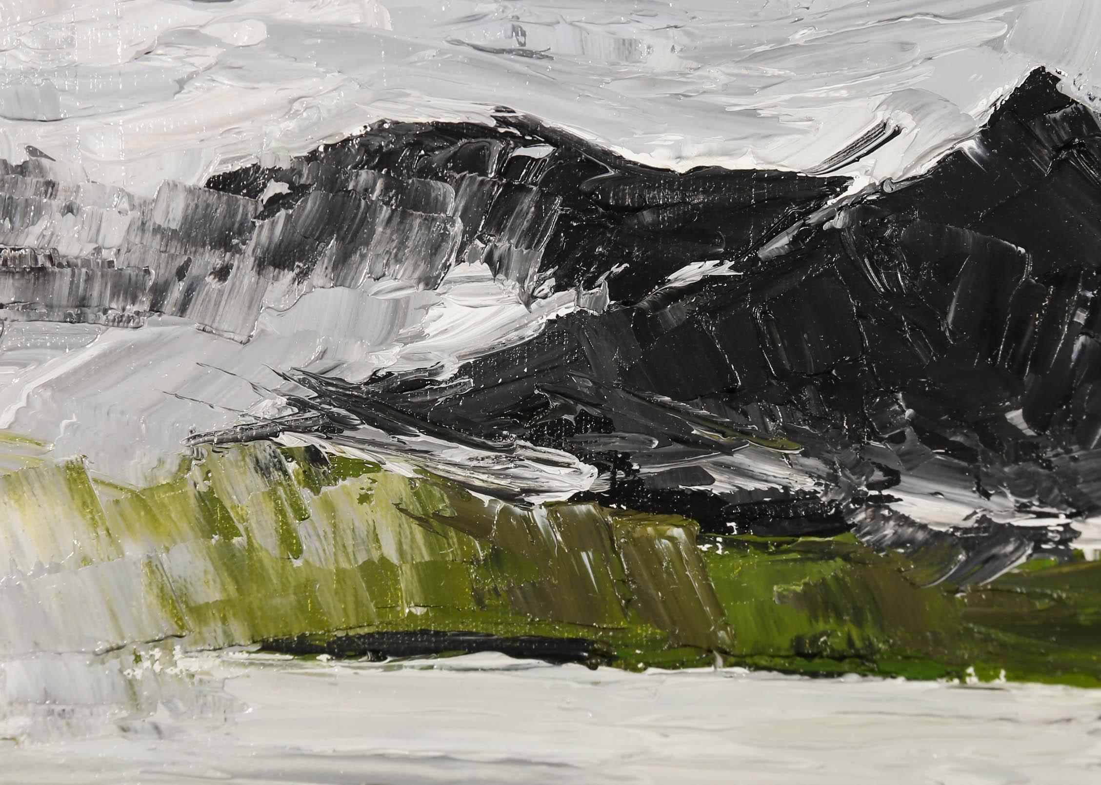 Daniel Nichols After Kyffin Williams - Contemporary Oil, Incoming Clouds For Sale 1