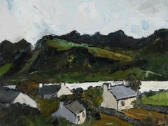 Daniel Nichols After Kyffin Williams - Contemporary Oil, Little Stone Cottages
