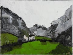 Daniel Nichols After Kyffin Williams - Contemporary Oil, White Cottage