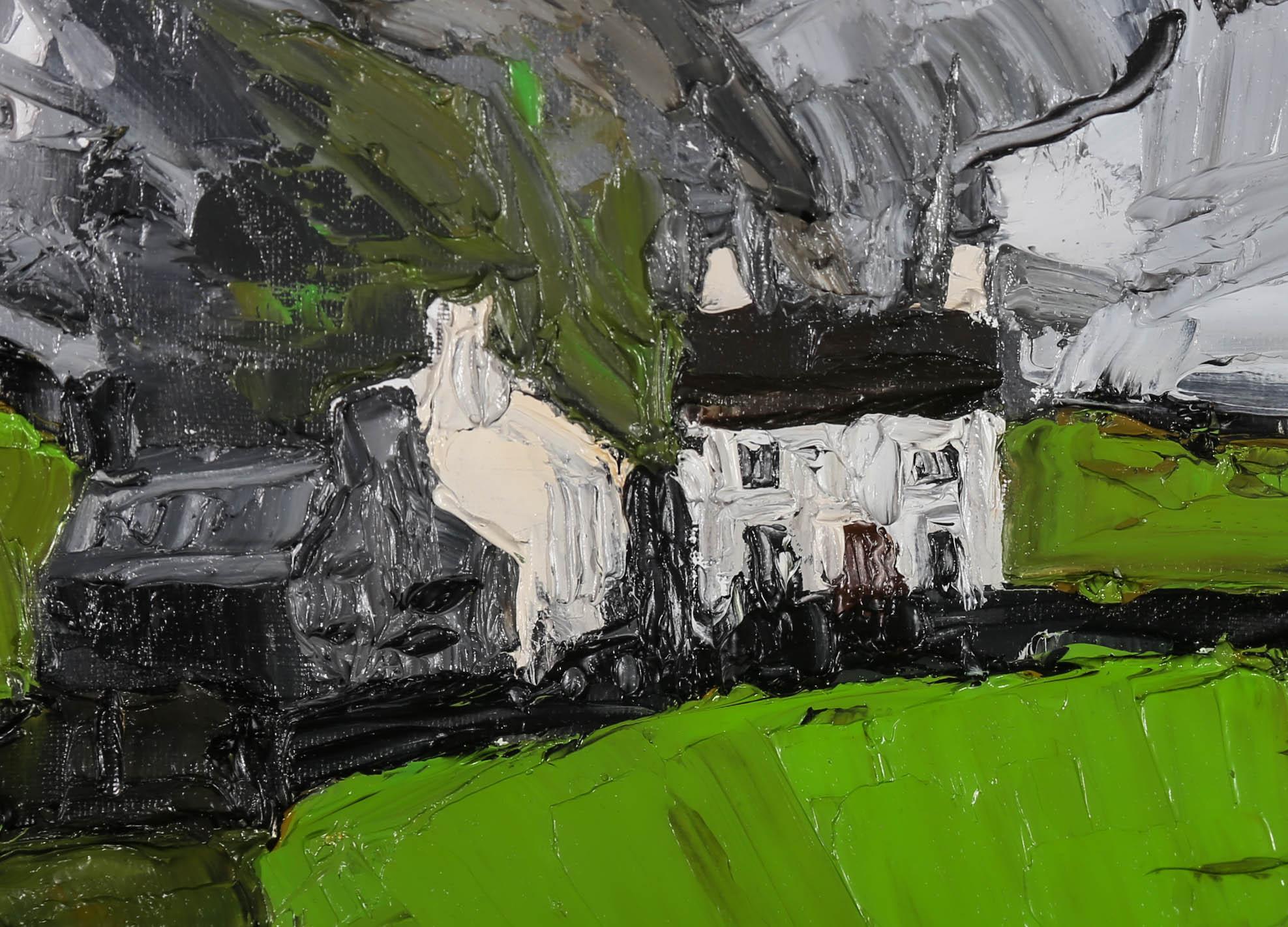 Daniel Nichols After Kyffin Williams - Contemporary Oil, White Cottage For Sale 3