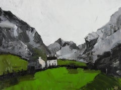 Daniel Nichols After Kyffin Williams - Contemporary Oil, White Cottage