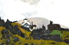 Daniel Nichols After Kyffin Williams - Contemporary Oil, Whitewashed Cottage