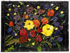Daniel Nichols - Contemporary Oil, A Spray of Poppies