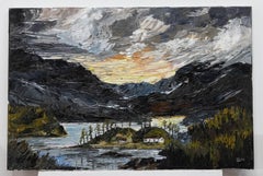 Daniel Nichols - Contemporary Oil, Clouds over the Loch