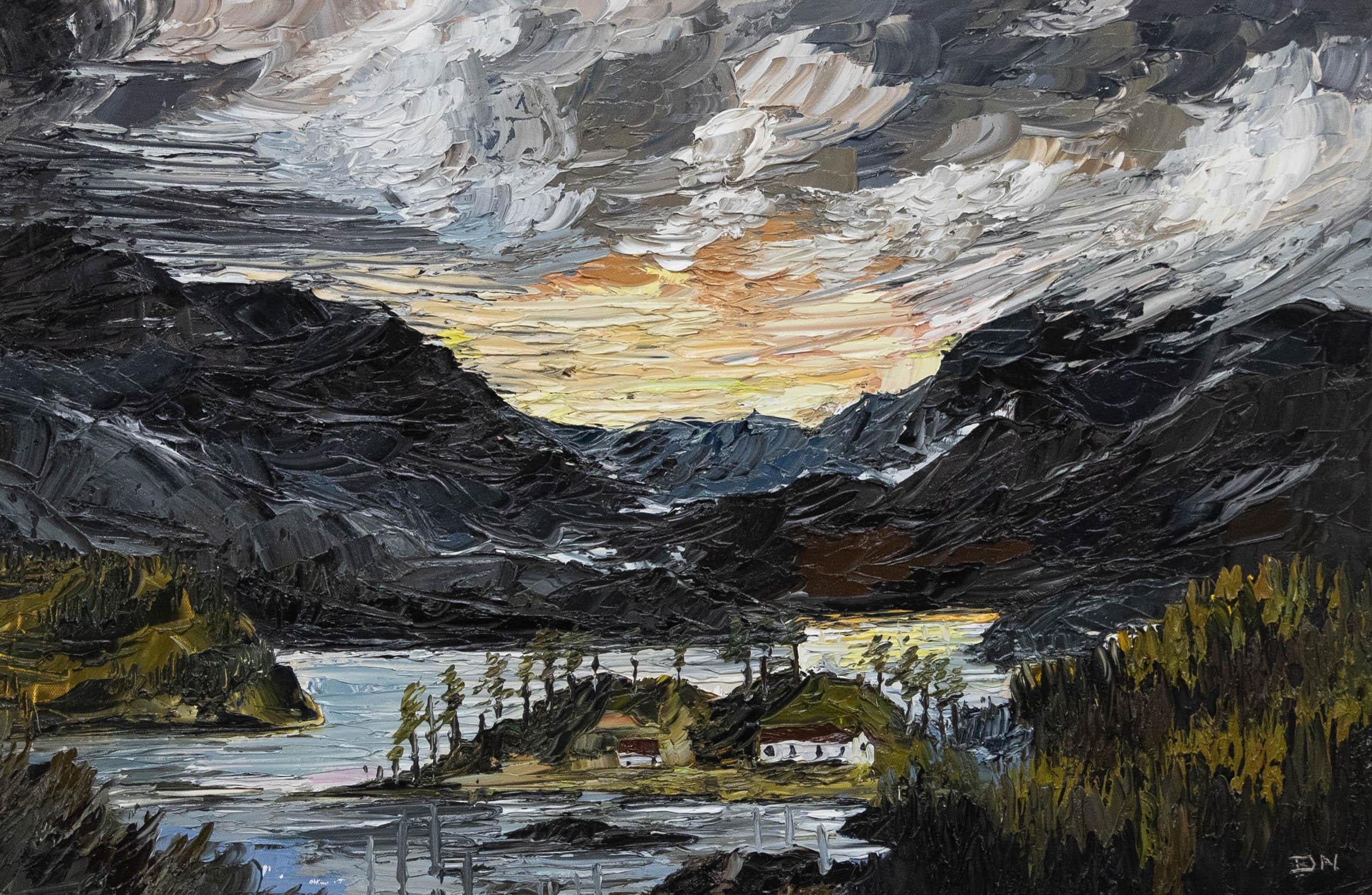 Opera originale a impasto dell'artista contemporaneo Daniel Nichols. Siglata in basso a destra. Su tela su barelle.