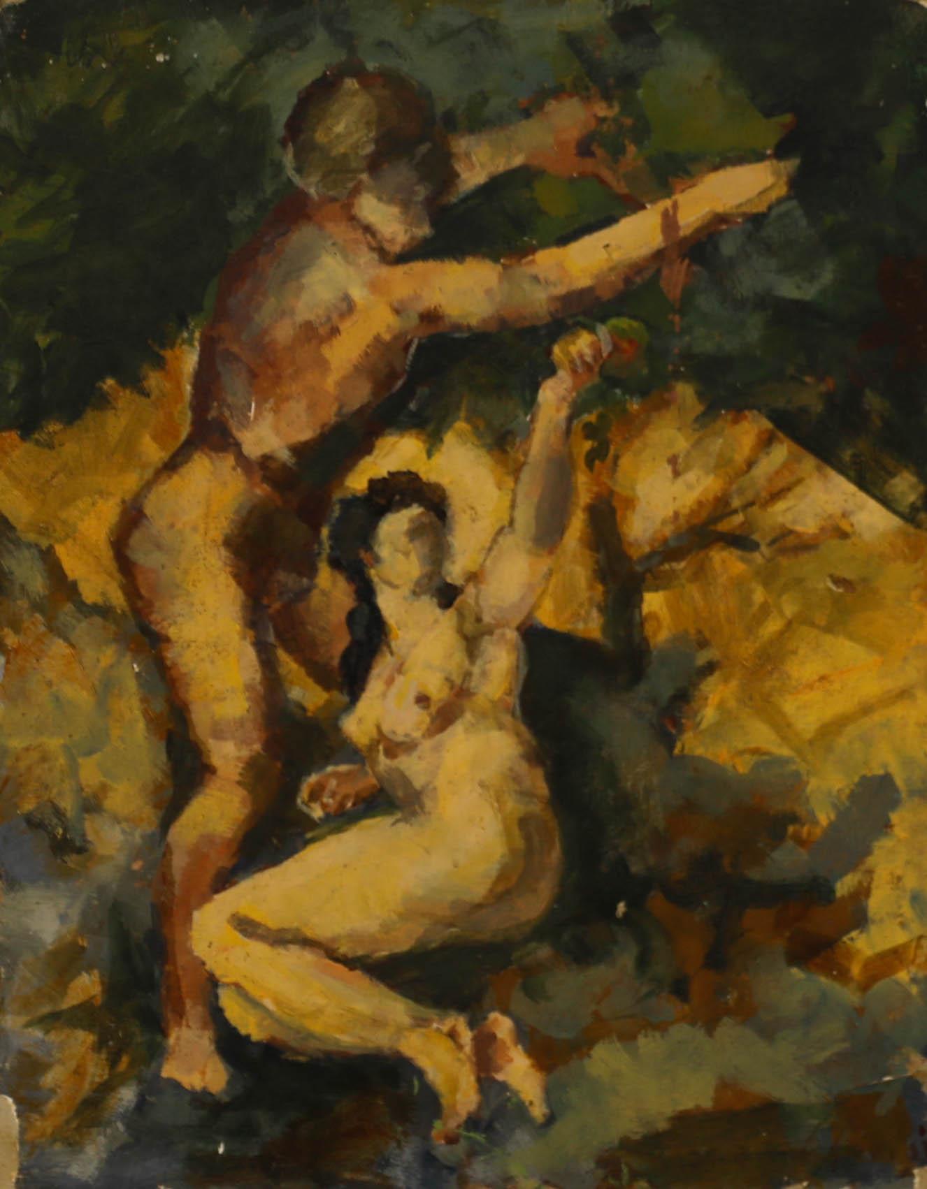 Un paesaggio originale a impasto dell'artista contemporaneo Daniel Nichols. Firmato con iniziali in basso a sinistra. Su tela su barelle.